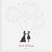 Wedding Tree Leinwand Feuerwerk Women (bis 50 Gäste) 30 x 30 cm