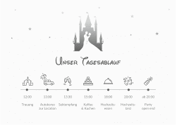 Klick: Details zu Tagesablauf Poster Hochzeit "Castle" anzeigen Tagesablauf Poster Hochzeit Castle 70 x 50 cm Poster grau