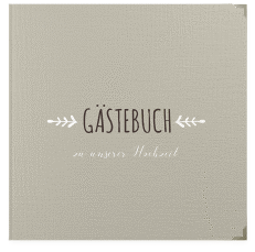 Klick: Details zu Gästebuch Selection Hochzeit "Eden" anzeigen Gästebuch Selection Hochzeit Eden Leinen-Hardcover weiss