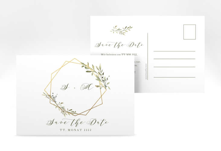 Save the Date-Postkarte Acacia A6 Postkarte