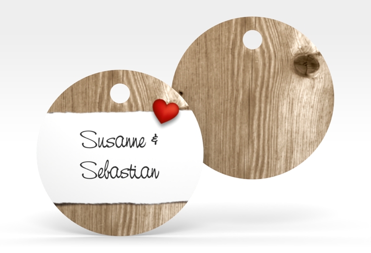 Geschenkanhänger Hochzeit Reichenhall Geschenkanhänger, rund
