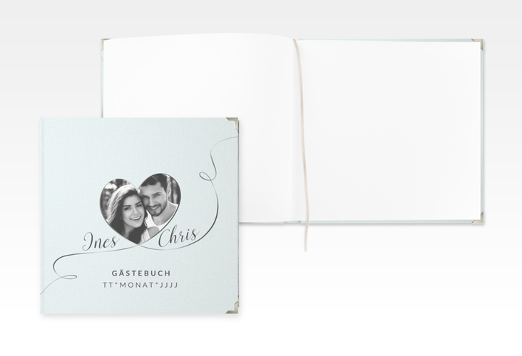 Gästebuch Selection Hochzeit Dolce Leinen-Hardcover tuerkis