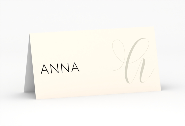 Tischkarte Hochzeit Eheschließung Tischkarten beige