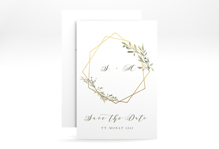 Save the Date-Karte Acacia A6 Karte hoch