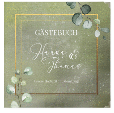 Klick: Details zu Gästebuch Selection Hochzeit "Jade" anzeigen Gästebuch Selection Hochzeit Jade Leinen-Hardcover gruen