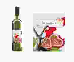 Etichette vino matrimonio collezione Alpi Etikett Weinflasche 4er Set Svizzera