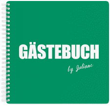 Gästebuch Geburtstag Zig Ringbindung gruen