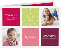 Klick: Details zu Kommunionseinladung "Arcula" anzeigen Kommunionseinladung Arcula