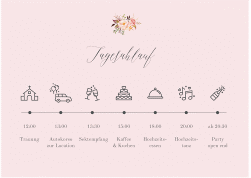 Klick: Details zu Tagesablauf Poster Hochzeit "Prachtvoll" anzeigen Tagesablauf Poster Hochzeit Prachtvoll 70 x 50 cm Poster rosa