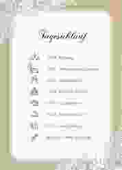 Tagesablauf Poster Hochzeit "Lace"