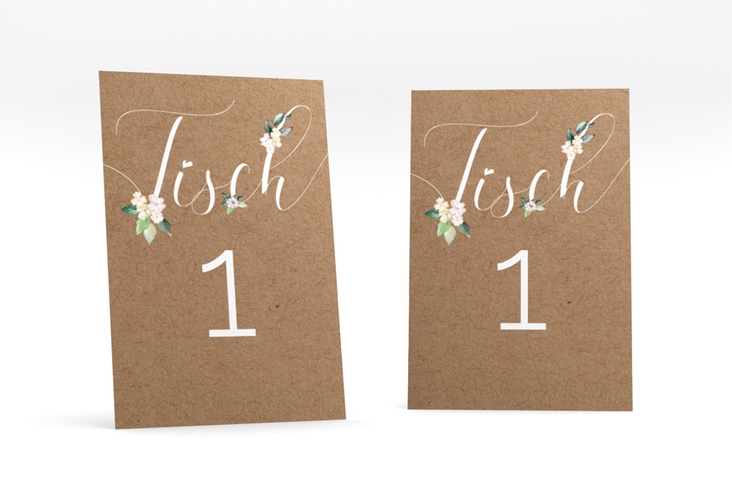 Tischnummer Hochzeit Inlove Tischaufsteller hochglanz