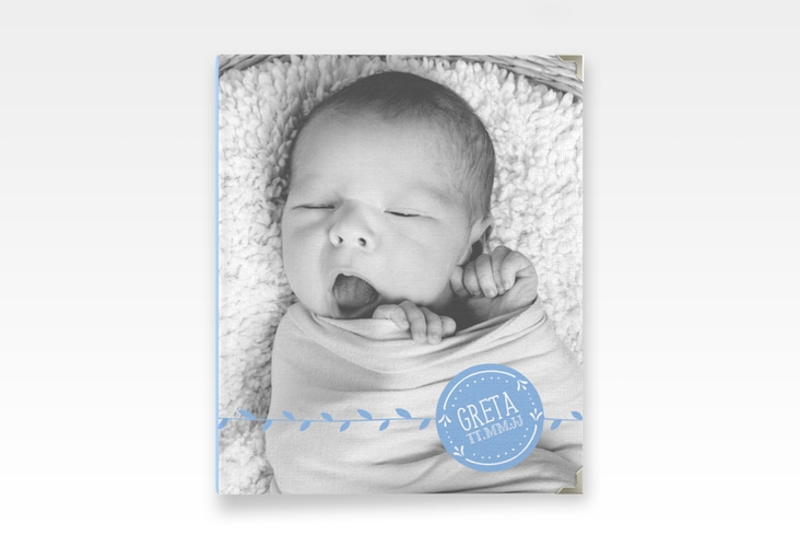 Baby Fotoalbum Unikat 21 x 25 cm blau