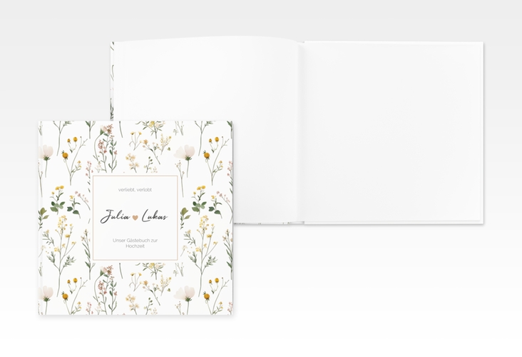 Gästebuch Creation Blumenwiese 20 x 20 cm, Hardcover