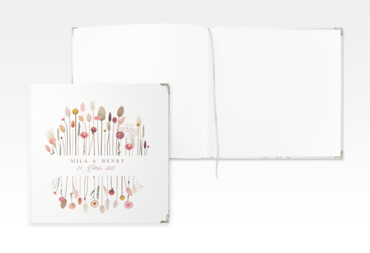 Gästebuch Selection Hochzeit Driedflower Leinen-Hardcover weiss