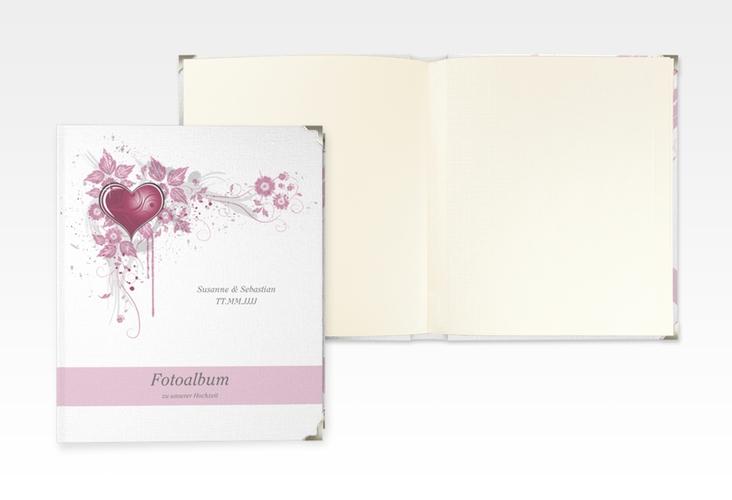 Hochzeitsalbum Triest 21 x 25 cm pink