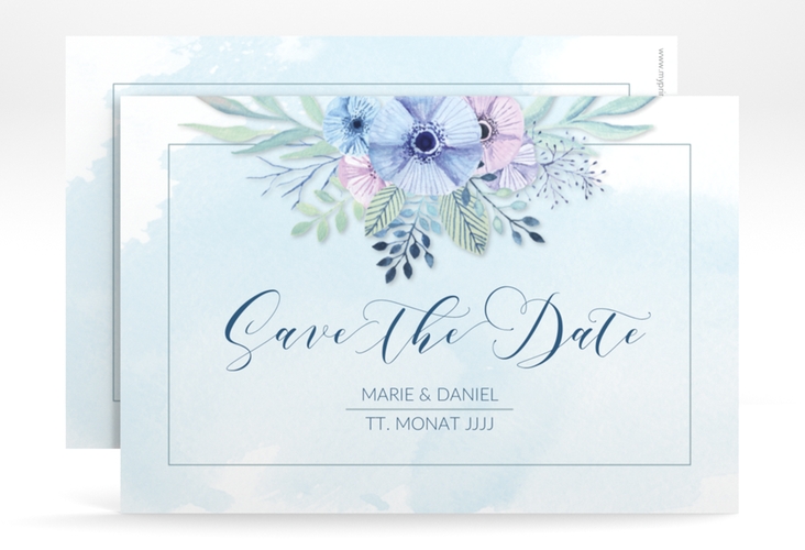 Save the Date-Karte Hochzeit Surfinia A6 Karte quer