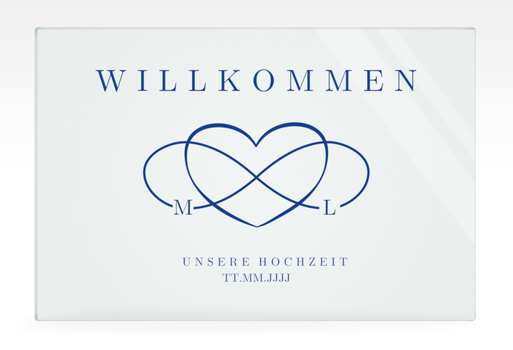 Willkommensschild Acryl Infinity 60 x 40 cm Acryl