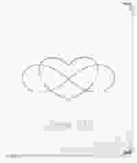 Hochzeitsalbum Infinity 21 x 25 cm grau