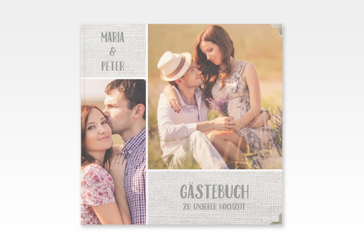 Gästebuch Selection Hochzeit Landliebe Leinen-Hardcover weiss