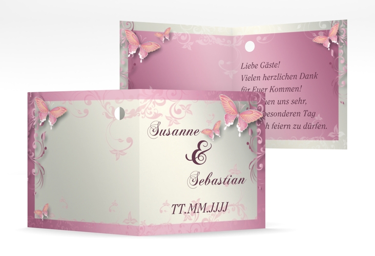 Geschenkanhänger Hochzeit Toulouse Geschenkanhänger 10er Set rosa