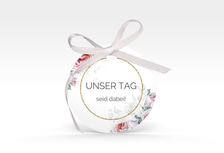Geschenkanhänger Hochzeit Embrace Geschenkanhänger, rund