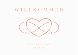 Klick: Details zu Willkommensschild Poster "Infinity" anzeigen Willkommensschild Poster Infinity 70 x 50 cm Poster apricot