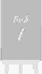 Tischnummer Hochzeit Glam Tischaufsteller grau