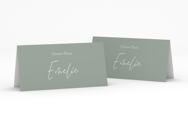 Tischkarte Hochzeit Day Tischkarten mit Datum im minimalistischen Design