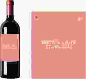 Weinetikett zur Hochzeit Weddingpass Etikett Weinflasche 4er Set rosa