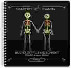 Gästebuch Hochzeit "Bones" Ringbindung schwarz