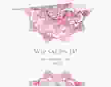 Hochzeitseinladung Delight A6 Klappkarte quer pink