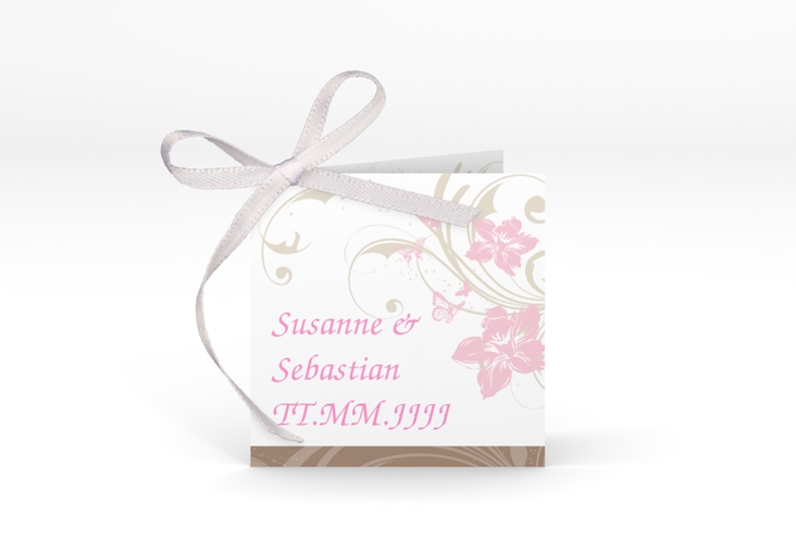 Geschenkanhänger Hochzeit Parma Geschenkanhänger 10er Set rosa hochglanz