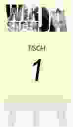 Tischnummer Hochzeit Letters Tischaufsteller beige