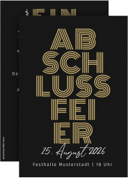 Klick: Details zu Party Einladung "Abschlussfeier" anzeigen Party Einladung Abschlussfeier