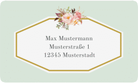 Klick: Details zu Empfängeretikett Hochzeit "Prachtvoll" anzeigen Empfängeretikett Hochzeit Prachtvoll 63,5 x 38,1 mm mint