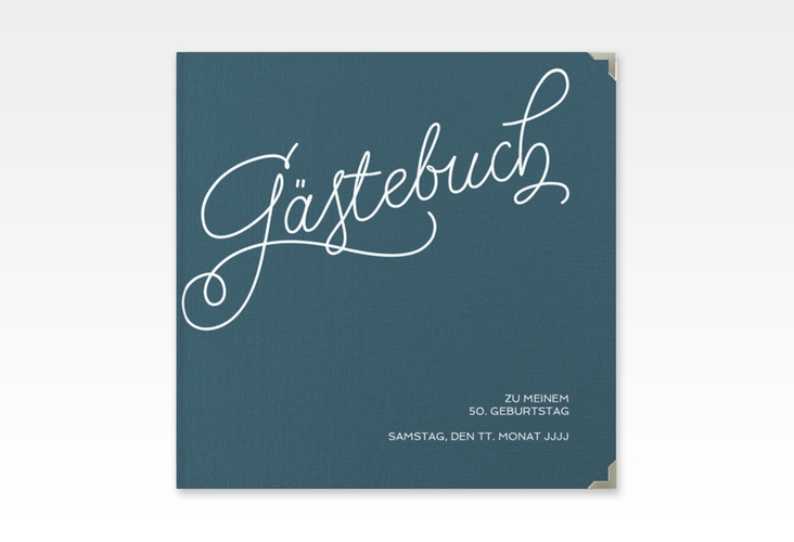 Gästebuch Selection Geburtstag "Schwungvoll" Leinen-Hardcover