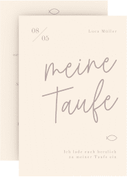 Taufeinladung Tauffeier
