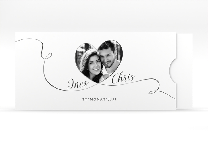 Hochzeitseinladung Dolce Einsteckkarte weiss