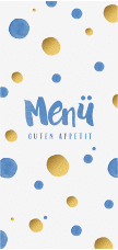 Klick: Details zu Menükarte Geburtstag "Dots" anzeigen Menükarte Geburtstag "Dots"