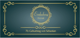 Einladung 70. Geburtstag "Bert/Berta"