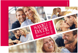 Klick: Details zu Save the Date-Karte "Rise" anzeigen Save the Date-Karte Rise A6 Karte quer pink