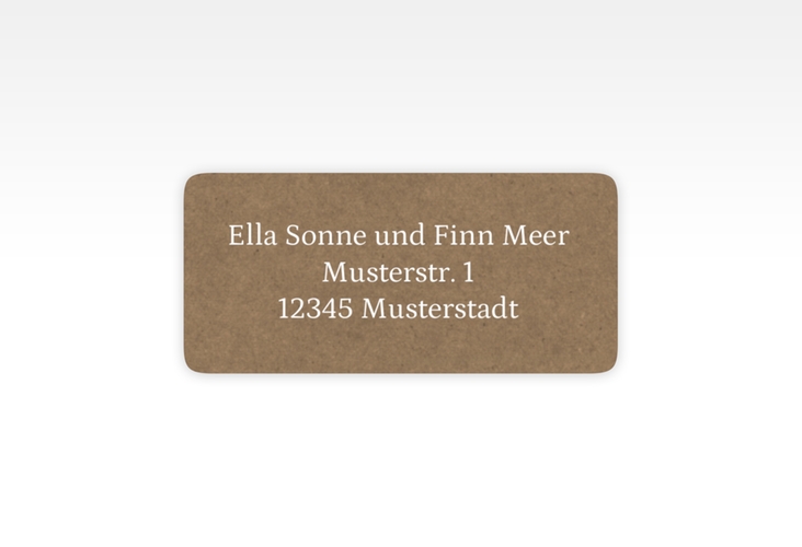 Absenderetikett Hochzeit Leuchtturm 45,7 x 21,2 mm Kraftpapier