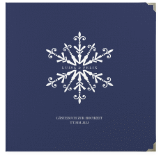 Klick: Details zu Gästebuch Selection Hochzeit "Crystal" anzeigen Gästebuch Selection Hochzeit Crystal Leinen-Hardcover blau mit Eiskristall