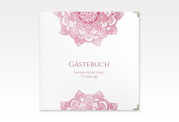 Gästebuch Selection Hochzeit Delight Leinen-Hardcover pink
