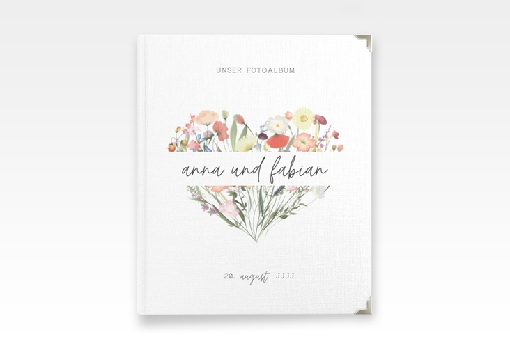 Hochzeitsalbum Wildblumen 21 x 25 cm bunt