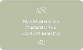Klick: Details zu Empfängeretikett Hochzeit "Rise" anzeigen Empfängeretikett Hochzeit Rise 63,5 x 38,1 mm gruen