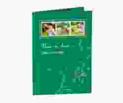 Libro messa matrimonio collezione Lille A5 Klappkarte hoch verde