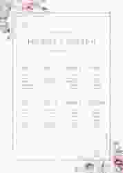 Sitzplan Poster Hochzeit Embrace 50 x 70 cm Poster weiss