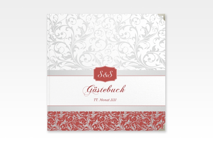 Gästebuch Selection Hochzeit Latina Leinen-Hardcover rot