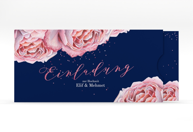 Hochzeitseinladung Cherie Einsteckkarte rosa